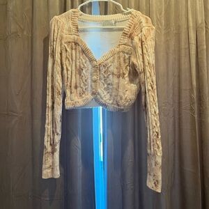 Rose Pattern Sweater